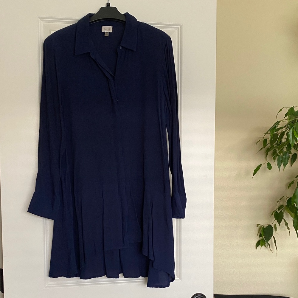 Cupio Deep Blue Textured Material